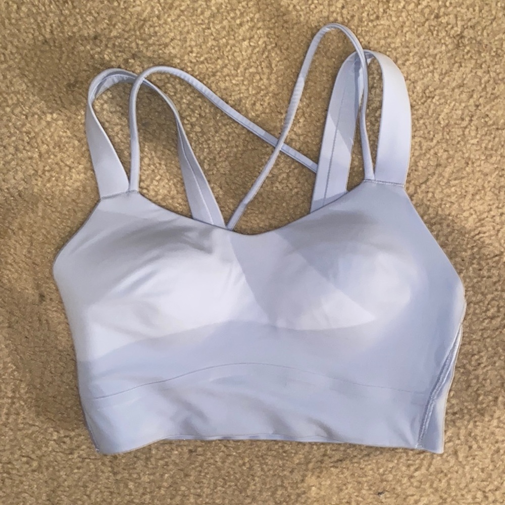 lululemon, baby blue, sports bra